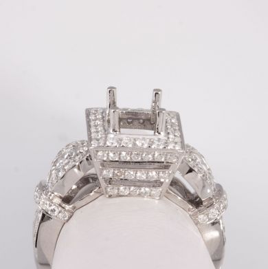 1.5 Ct Diamond Engagement Semi Mount Gold Ring Setting