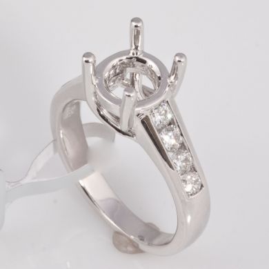 2/3 Ct Diamond Engagement Semi Mount Setting Gold Ring