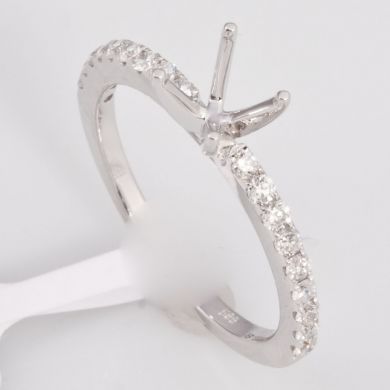 1/3 Ct Diamond Engagement Semi Mount Gold Ring Setting
