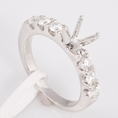 3/4 Ct Diamond Engagement Semi Mount Gold Ring Setting