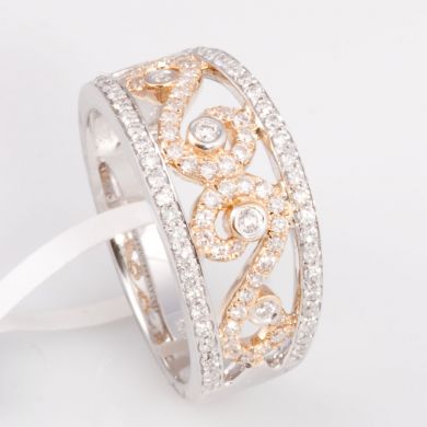 2/3 ct Diamond Gold Wedding Anniversary Band Ring