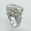 1 Carat Diamond 14K White Gold Wedding Anniversary Ring