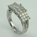 2 1/2 Carat Diamond 14K White Gold Wedding Ring