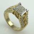 1 1/3 Carat Diamond 14K Yellow Gold Wedding Anniversary Ring